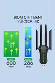 4 Antenli Çift Bant Kablosuz Wireless Adaptörü USB 3.0 AX900+BT5.4 thumbnail 4