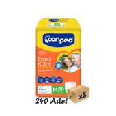 Canped Emici Külot Hasta Bezi Medium 30'lu 240 Adet - 1
