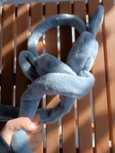 Kulakları Hareket Eden Sesli Peluş Tavşan Kulaklık Taç - 7