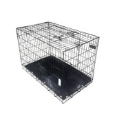 Köpek Kafesi Alt Izgaralı Siyah (92x56x66) - 1
