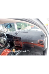 Volkswagen Passat B5 1996-2005 Modelleri Için Uygun Torpido Koruma Halısı Siyah Kenar Renk Siyah thumbnail 2