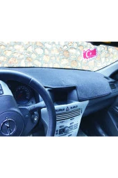 Opel Astra H 2004-2014 Modelleri Için Uygun Torpido Koruma Halısı Siyah Kenar Renk Siyah thumbnail 2