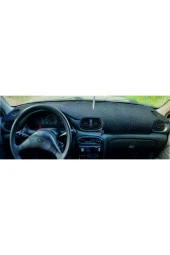 Hyundai Accent Yumurta Kasa Için Uygun Torpido Koruma Halısı Siyah Kenar Renk Siyah - 1