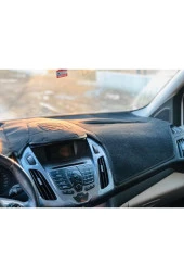 Ford Tourneo Connect 2015-2020 Modelleri Için Uygun Torpido Koruma Halısı Siyah Kenar Renk Siyah thumbnail 3