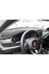 Fiat Egea 2015-2020 Ekransız Modelleri Için Uygun Torpido Koruma Halısı Siyah Kenar Renk Siyah thumbnail 1