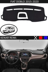 Fiat Doblo 2015-2020 Modelleri Için Uygun Torpido Koruma Halısı Siyah Kenar Renk Siyah thumbnail 1