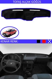 Tofaş Alçak Göğüs Için Uygun Torpido Koruma Halısı Siyah Kenar Renk Mavi thumbnail 1