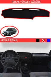 Tofaş Yüksek Göğüs Için Uygun Torpido Koruma Halısı Siyah Kenar Renk Kırmızı thumbnail 1