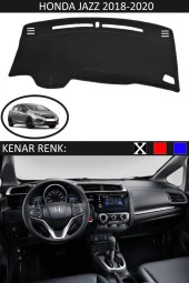 Honda Jazz 2018-2020 Için Uygun Torpido Koruma Halısı Siyah Kenar Renk Siyah thumbnail 1