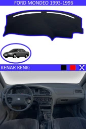 Ford Mondeo 1993-1996 Için Uygun Torpido Koruma Halısı Siyah Kenar Renk Mavi thumbnail 1