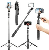 Torima L16 Çok Amaçlı Tripod Selfie Kumandalı 153 Cm Anroid İos Go Pro Uyumlu - 1