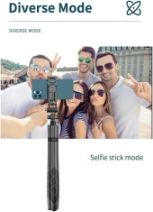 Torima L16 Çok Amaçlı Tripod Selfie Kumandalı 153 Cm Anroid İos Go Pro Uyumlu - 4
