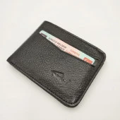 Yatay Model Mıknatıslı Erkek Kartlık Siyah Renk - 1