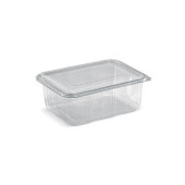 Plastik Saklama Kabı 2000 gr 100'lü Kapaklı Sızdırmaz Kap Şeffaf Kullan At Kase - 2
