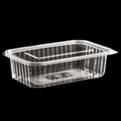 Plastik Saklama Kabı 750 gr 100'lü Kapaklı Sızdırmaz Kap Şeffaf Kullan At Kase - 1