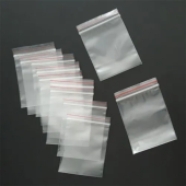 Kilitli Torba 5x5 Cm 100'lü Kilitli Buzdolabı Poşeti Şeffaf Kilitli Poşet Kilitli Saklama Poşeti - 2