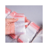 Kilitli Torba 5x5 Cm 100'lü Kilitli Buzdolabı Poşeti Şeffaf Kilitli Poşet Kilitli Saklama Poşeti - 4