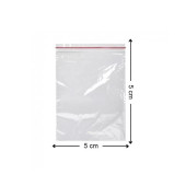Kilitli Torba 5x5 Cm 100'lü Kilitli Buzdolabı Poşeti Şeffaf Kilitli Poşet Kilitli Saklama Poşeti - 6