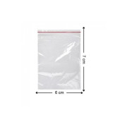 Kilitli Torba 6x7 Cm 100'lü Kilitli Buzdolabı Poşeti Şeffaf Kilitli Poşet Kilitli Saklama Poşeti - 4