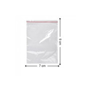Kilitli Torba 7x9 Cm 100'lü Kilitli Buzdolabı Poşeti Şeffaf Kilitli Poşet Kilitli Saklama Poşeti - 5