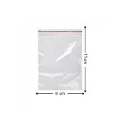 Kilitli Torba 9x11 Cm 100'lü Şeffaf Kilitli Poşet Kına Çerez Kuruyemiş Poşeti - 5