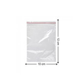 Kilitli Torba 10x12 Cm 100'lü Kilitli Buzdolabı Poşeti Şeffaf Kilitli Poşet Kilitli Saklama Poşeti - 5