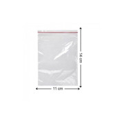 Kilitli Torba 11x14 Cm 100'lü Kilitli Buzdolabı Poşeti Şeffaf Kilitli Poşet Kilitli Saklama Poşeti - 6