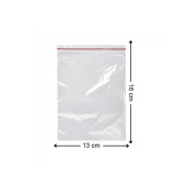 Kilitli Torba 13x16 Cm 100'lü Kilitli Buzdolabı Poşeti Şeffaf Kilitli Poşet Kilitli Saklama Poşeti - 5