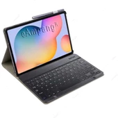 Samsung Galaxy Tab S7 FE S7 Plus S8 Plus 12.4" Kılıf Kablosuz Klavyeli Kılıf Mobax X800 T730 T970 - 1