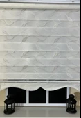 Zebra Stor Nakışlı Ekru Etek Dilimli ST 123  Ekru 110 x 200 - 5
