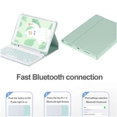 Apple iPad Mini 5 / 4 Kılıf 7.9inç Kablosuz Klavyeli Case Mobax A2133 A2124 A2125 A2126 A1538 A1550 - 3