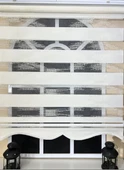 Zebra Stor Nakışlı Ekru Etek Dilimli ST 124  Ekru 100 x 260 - 3
