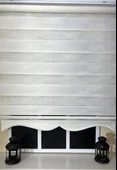 Zebra Stor Nakışlı Ekru Etek Dilimli ST 124  Ekru 170 x 200 - 5