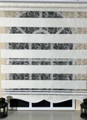 Zebra Stor Nakışlı Ekru Etek Dilimli ST 125  Ekru 60 x 200 - 3