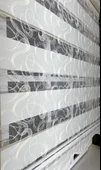 Zebra Stor Nakışlı Ekru Etek Dilimli ST 125  Ekru 60 x 200 - 1