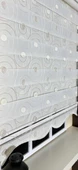 Zebra Stor Nakışlı Ekru Etek Dilimli ST 126  Ekru 180 x 200 - 4