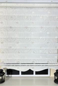 Zebra Stor Nakışlı Ekru Etek Dilimli ST 126  Ekru 140 x 260 - 5