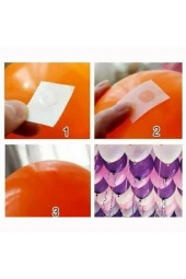 Balon Yapıştırma Bandı Çift Taraflı 100 Adet 1,2 cm - 1