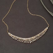 14 Ayar Markiz Baget Taşlı Altın Nişan Seti thumbnail 3