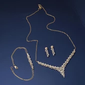 Baget Tasarım 14 Ayar Altın Nişan Seti thumbnail 2