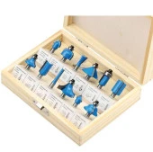 Topshop 03039 8 mm 12 Parça Ahşap Freze Uç Seti thumbnail 1