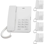 Karel TM140 Beyaz Analog Telefon 5'li Fırsat Paketi - 1