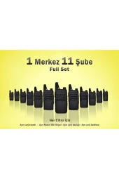 Çaycı Telsizi 1 Merkez 11 Şube Full Set - 1