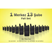 Çaycı Telsizi 1 Merkez 13 Şube Full Set - 2