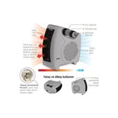 Raks PF 20 Lotus 2000 W Fanlı Isıtıcı - 2
