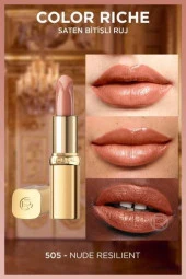 L'Oréal Paris Color Riche Saten Bitişli Ruj - 505 Nude Resilient - 4