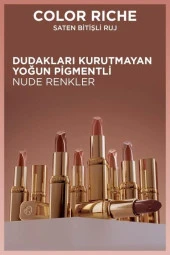 L'Oréal Paris Color Riche Saten Bitişli Ruj - 505 Nude Resilient - 5