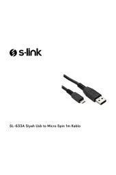 SL-633A Siyah Usb to Micro 5pin 1m Kablo - 2