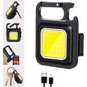 2 Adet LED Mini Anahtarlık Fener Şarjlı Kamp Balıkçı Tamirci Için Çalışma Feneri Çok Fonksiyonlu Taşınabilir - 2