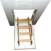 2MM Ahşap Katlanır Çatı Merdiveni 70x120 cm - 3